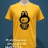 Labubu Skeleton Monster Halloween Shirt Yellow T Shirt