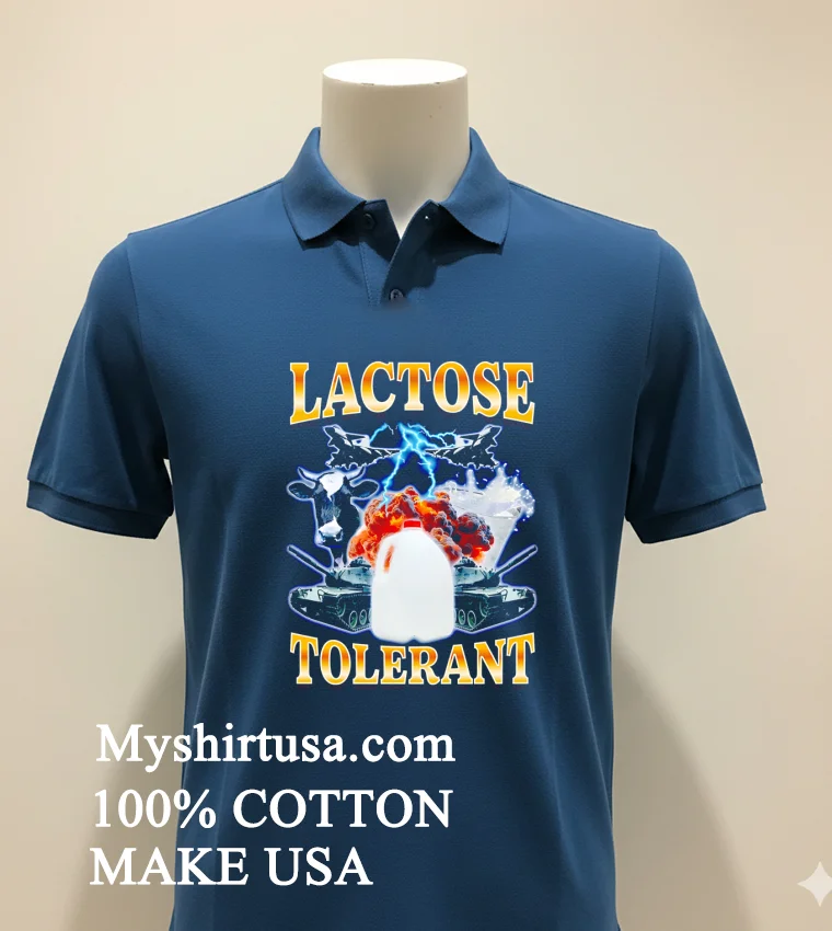 Lactose Tolerant Lightning Graphic Shirt - navy-shirt Lactose Tolerant Lightning Graphic Shirt Navy Shirt 1