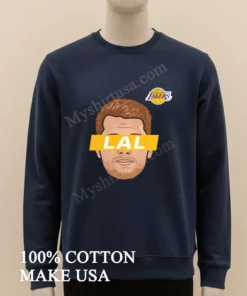 Lal Big Head Luka Doncic Los Angeles Lakers funny america t-shirts