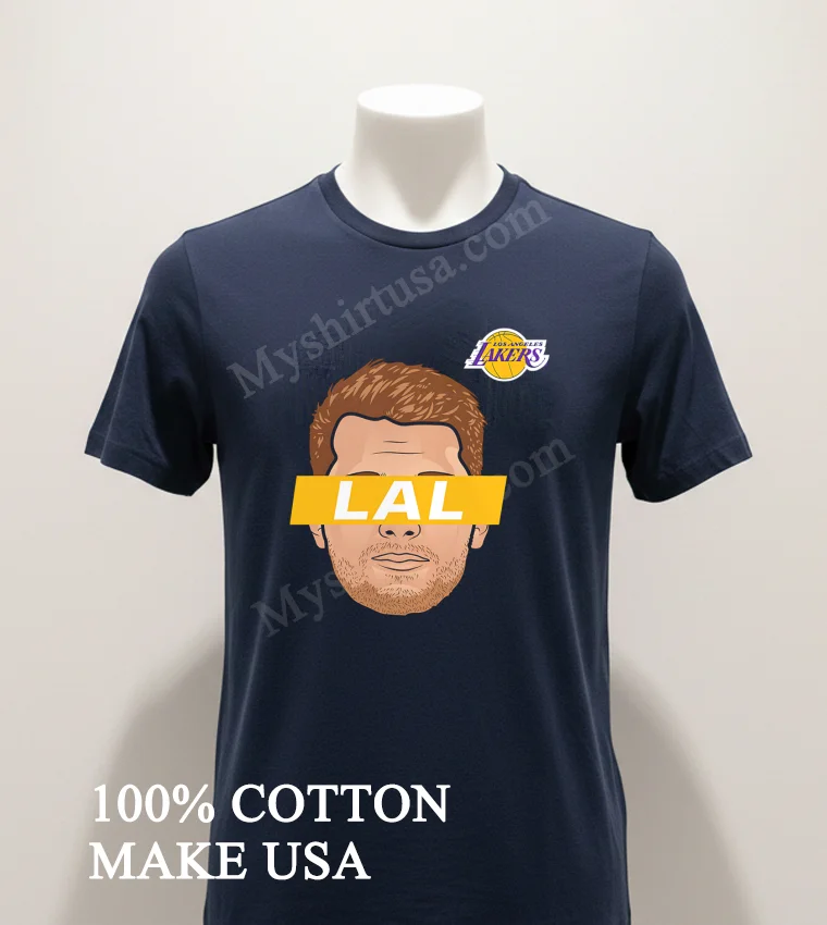 Lal Big Head Luka Doncic Los Angeles Lakers funny america t-shirts - navy-shirt Lal Big Head Luka Doncic Los Angeles Lakers Shirt Navy Shirt 1