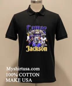 Lamar Jackson Black Baltimore Ravens Notorious Player Retro Shirt