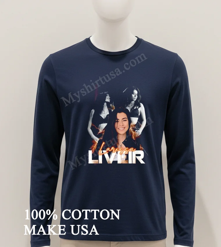 Larissa Liveir Guitarist Portrait With Lightning Graphic Design Shirt Hoodie Shirt