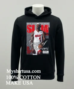 Lebron James Game Of Thrones Heat Slam Cover Nba Basketball Shirt