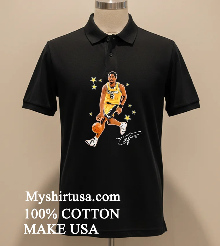 Legendary Kobe Bryant Los Angeles Lakers Player Signature Shirt Balck Shirt