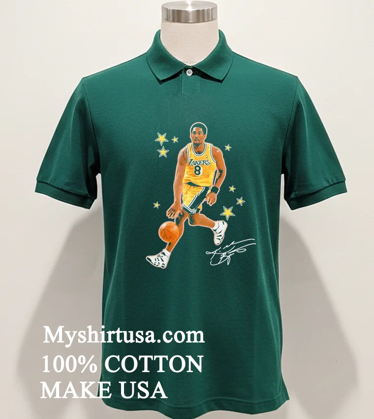 Legendary Kobe Bryant Los Angeles Lakers Player Signature Shirt Green Shirt