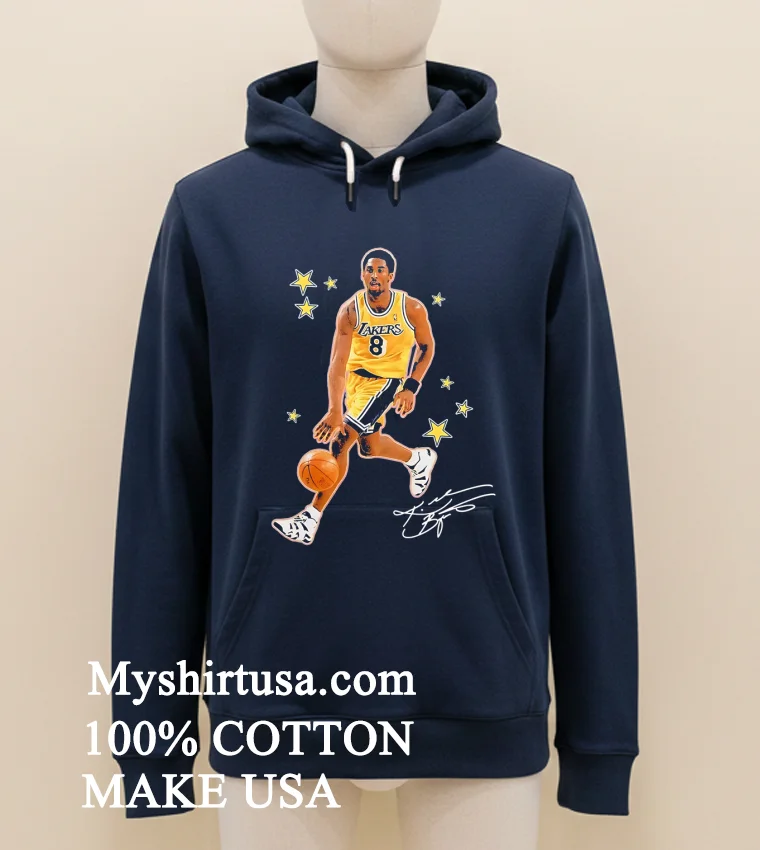 Legendary Kobe Bryant Los Angeles Lakers Player Signature Shirt Navy Shirt 1