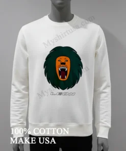 Leon Orange Lion Head Roaring Green Mane funny america t-shirts