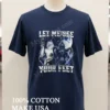 Let Me See Your Feet Moon Cowboy Werewolf Shirt Navy Shirt