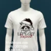 Lets Get Trashed Funny Raccoon Christmas Shirt White T Shirt 2