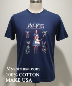 Lets Play Alice Madness Returns Video Games Shirt Navy Shirt 1