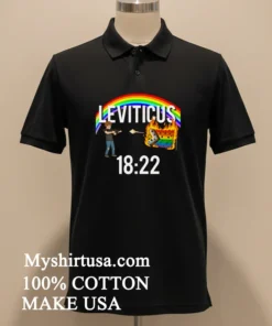 Leviticus 1822 Rainbow Man Shooting Pride Flag Fire funny america t-shirts