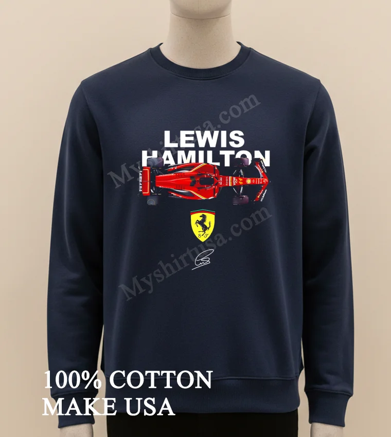 Lewis Hamilton Signature Car funny america t-shirts - long sleve shirt Lewis Hamilton Signature Car Short Long Sleve Shirt