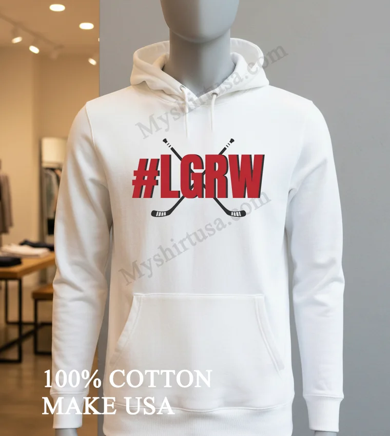 Lgrw Red Wings Hashtag Crossed Hockey Sticks Shirt Hoodie Shirt