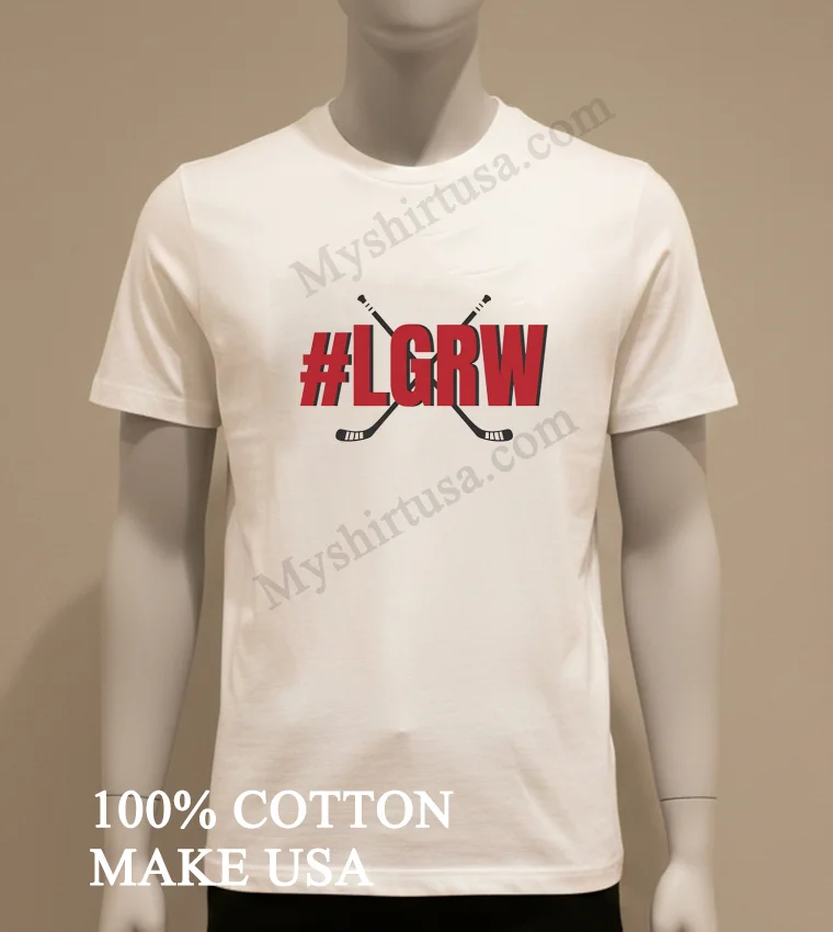 Lgrw Red Wings Hashtag Crossed Hockey Sticks funny america t-shirts - white-t-shirt Lgrw Red Wings Hashtag Crossed Hockey Sticks Shirt White T Shirt