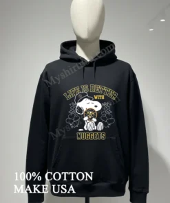 Life Is Better With Denver Nuggets Snoopy Heart funny america t-shirts