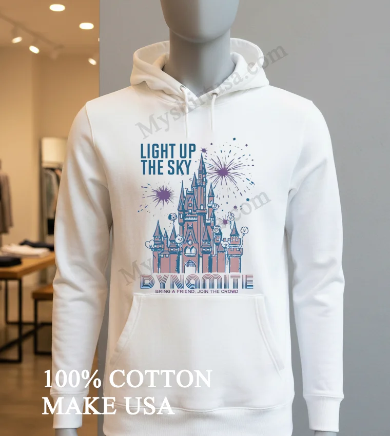 Light Up The Sky Dynamite Castle With Fireworks And Balloons funny america t-shirts - hoodie-shirt Light Up The Sky Dynamite Castle With Fireworks And Balloons Shirt Hoodie Shirt