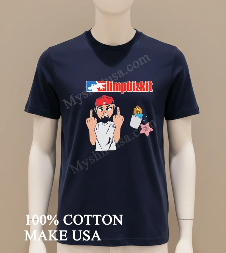 Limp Bizkit Fred Durst Hot Dog Water Starfish Shirt Navy Shirt