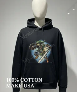 Link Legend Of Zelda Master Sword Shield Halftone funny america t-shirts