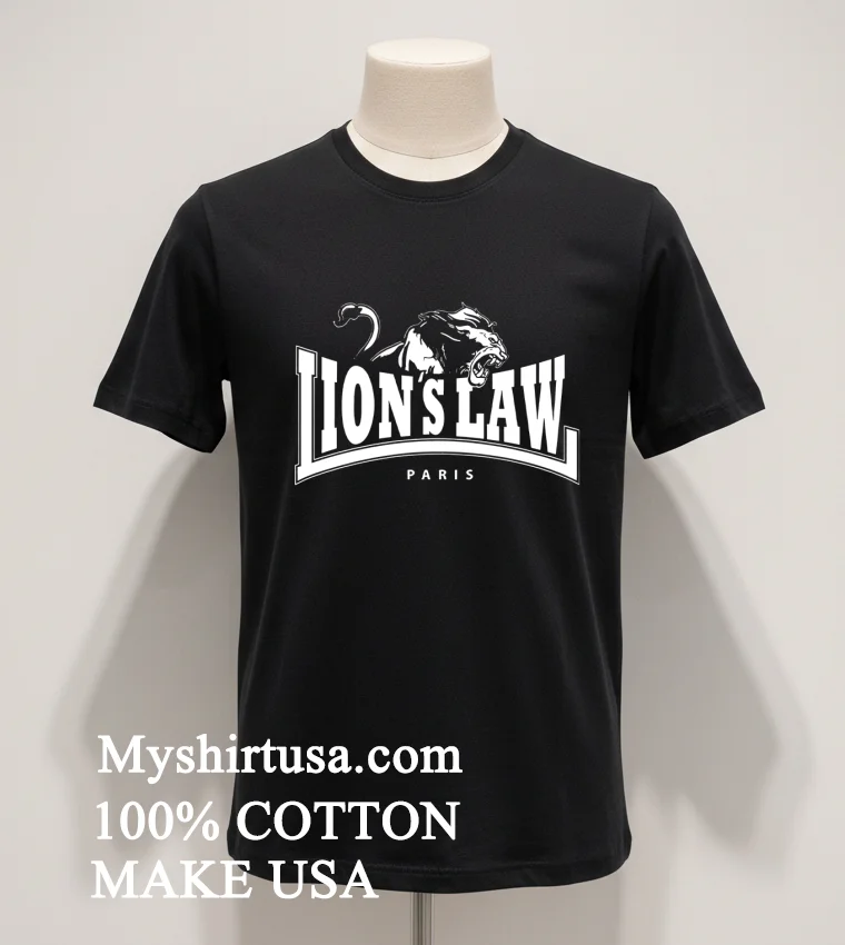 Lions Law Paris Logo Shirt Balck Shirt 1