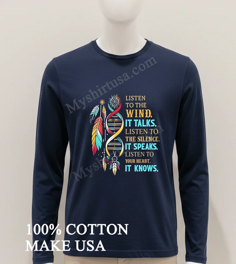 Listen To The Wind Dna Dreamcatcher Feathers Shirt Hoodie Shirt
