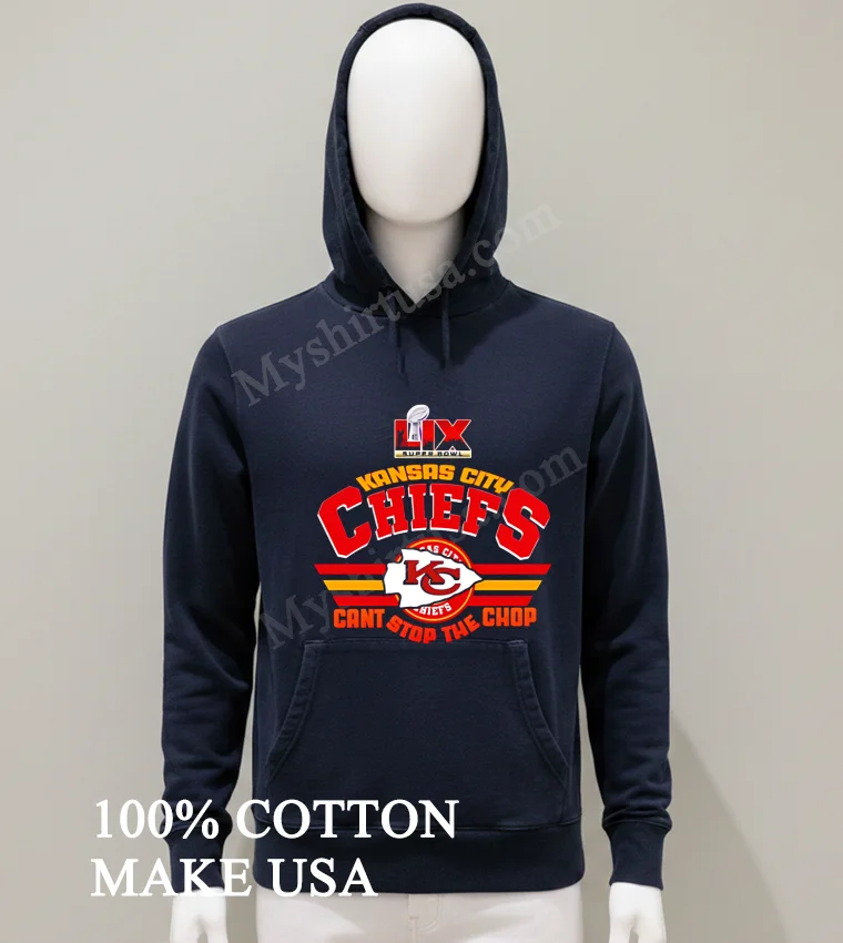Lix Super Bowl Kansas City Chiefs Can T Stop The Chop 2025 funny america t-shirts - balck-shirt Lix Super Bowl Kansas City Chiefs Cant Stop The Chop 2025 Shirt Balck Shirt