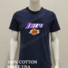 Logo Los Angeles Lakers Shirt Navy Shirt 1