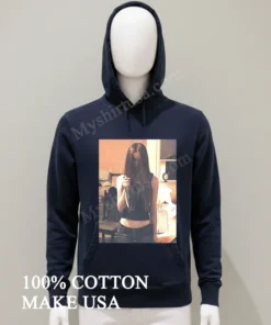 Long Hair Girl Holding Sharp Survival Knife funny america t-shirts