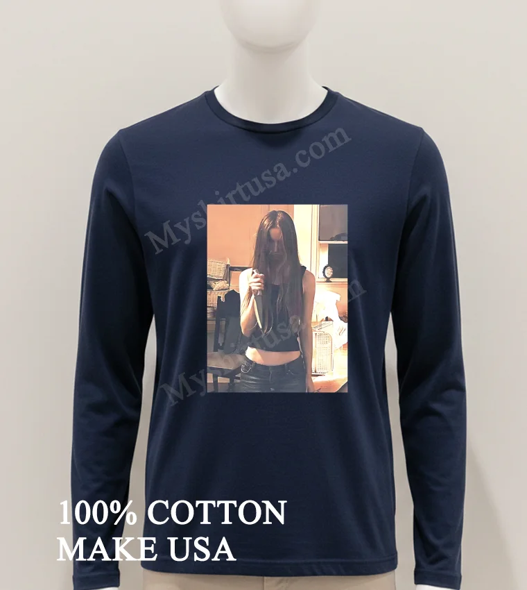 Long Hair Girl Holding Sharp Survival Knife funny america t-shirts - hoodie-shirt Long Hair Girl Holding Sharp Survival Knife Shirt Hoodie Shirt