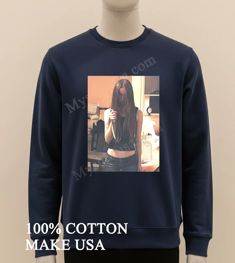 Long Hair Girl Holding Sharp Survival Knife Shirt Long Sleve Shirt