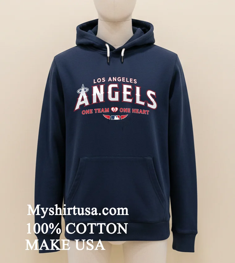 Los Angeles Angels One Team One Heart Mlb Shirt Navy Shirt 1