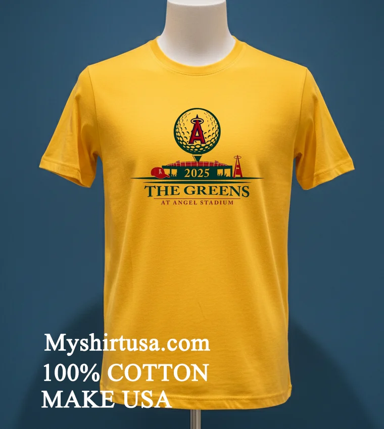 Los Angeles Angels The Greens At Angel Stadium 2025 Shirt Yellow T Shirt