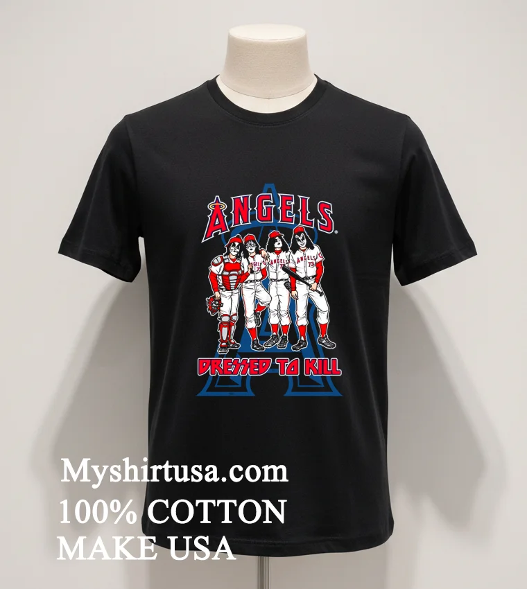 Los Angeles Angels X Dressed To Kill Shirt Balck Shirt 1