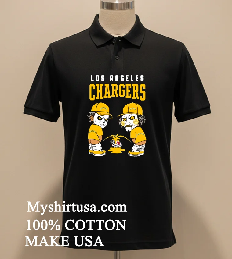 Los Angeles Chargers Michael Myers Piss On Chiefs Broncos Raiders Shirt - balck-shirt Los Angeles Chargers Michael Myers Piss On Chiefs Broncos Raiders Shirt Balck Shirt 2