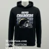 Los Angeles Chargers Super Chargers Helmet Shirt Balck Shirt