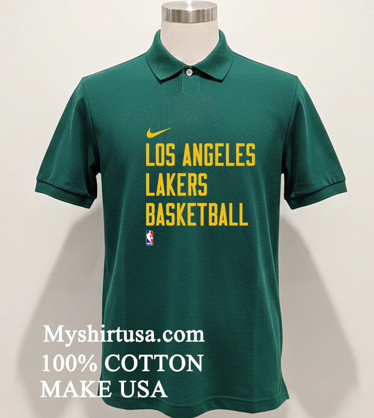 Los Angeles Lakers Basketball Logo Nba Shirt Green Shirt