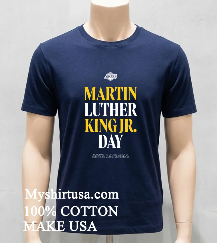 Los Angeles Lakers Martin Luther King Jr Day Shirt Navy Shirt
