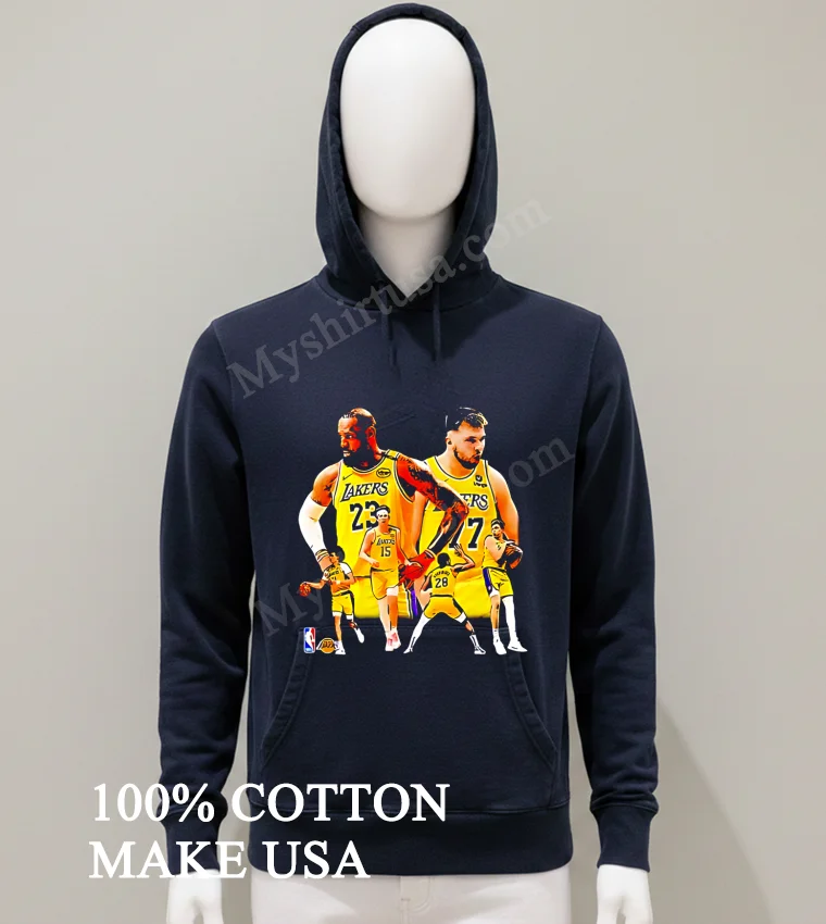 Los Angeles Lakers New Duo 2025 Luka Doncic And Lebron Vintage funny america t-shirts - balck-shirt Los Angeles Lakers New Duo 2025 Luka Doncic And Lebron Vintage Shirt Balck Shirt