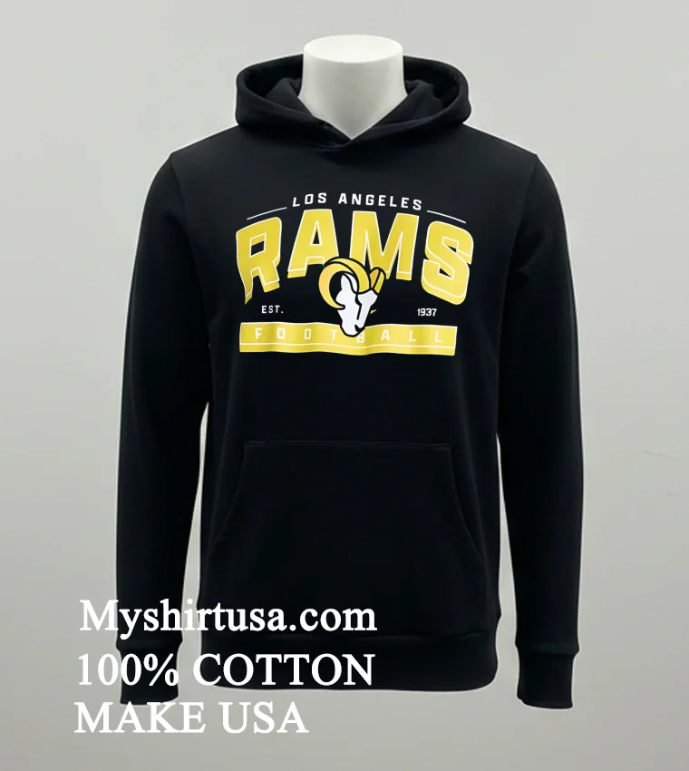 Los Angeles Rams Est 1937 Football Athletic Banner Shirt Balck Shirt