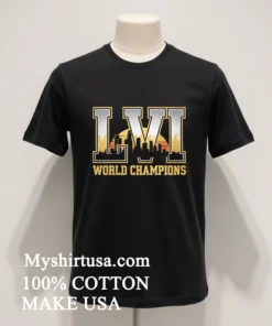 Los Angeles Rams Lvi World Champions Shirt Balck Shirt