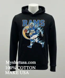 Los Angeles Rams Men’s Football Skeleton Player Burning Shirt