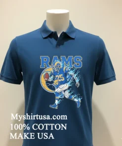 Los Angeles Rams Men’s Football Skeleton Player Burning Shirt