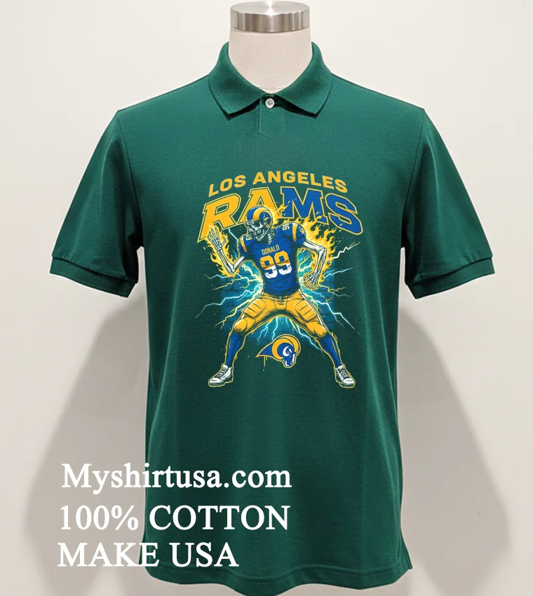 Los Angeles Rams Skeleton Lightning Player Shirt - green-shirt Los Angeles Rams Skeleton Lightning Player Shirt Green Shirt