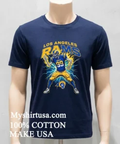 Los Angeles Rams Skeleton Lightning Player Shirt