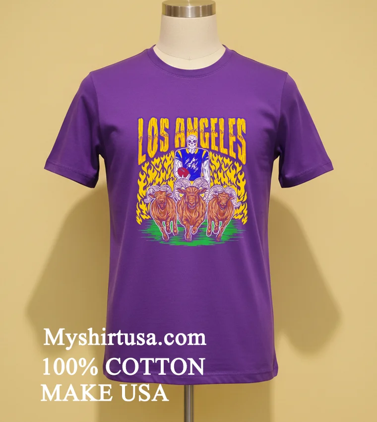 Los Angeles Rams Skeleton Player Leading Rams Shirt - purple-shirt Los Angeles Rams Skeleton Player Leading Rams Shirt Purple Shirt