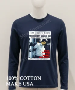 Los Angeles Times Public Enemy Number One Joaquin El Chapo Guzman funny america t-shirts