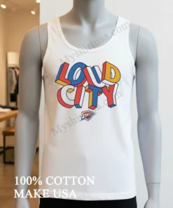 Loud City Oklahoma City Thunder Basketball Team Logo Graphic funny america t-shirts