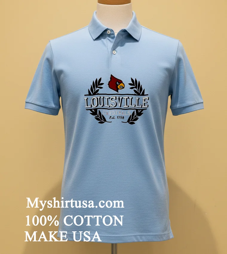 Louisville Cardinals Football Est 1798 Shirt Blue Shirt