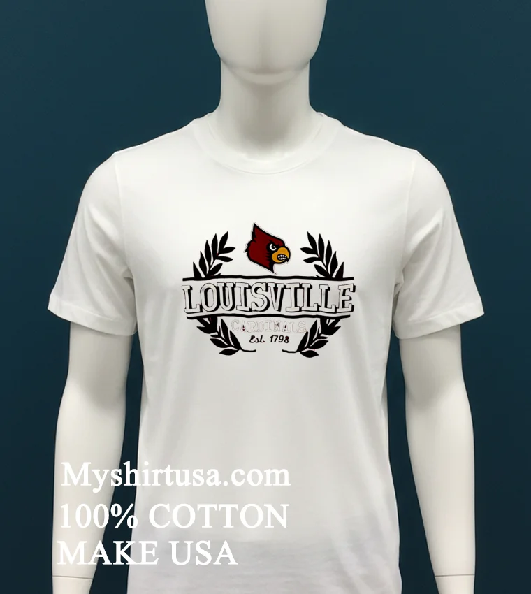 Louisville Cardinals Football Est 1798 Shirt - white-t-shirt Louisville Cardinals Football Est 1798 Shirt White T Shirt 2