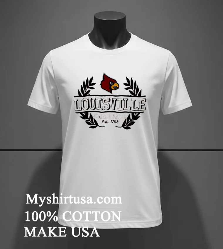 Louisville Cardinals Football Est 1798 Shirt - white-t-shirt Louisville Cardinals Football Est 1798 Shirt White T Shirt 3