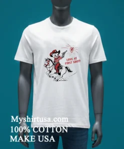 Love At First Shot Cowboy Cat Shirt